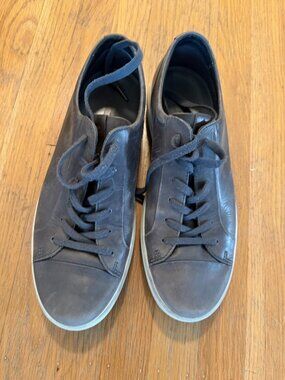 ECCO Soft 7 Men's Leather Sneakers Titanium Gray